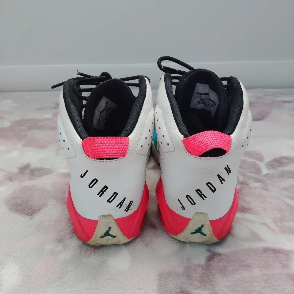 Nike Jordan Lift Off Sneakers in White with Pink and Blue Accents